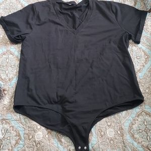 Plus V Neck Bodysuit